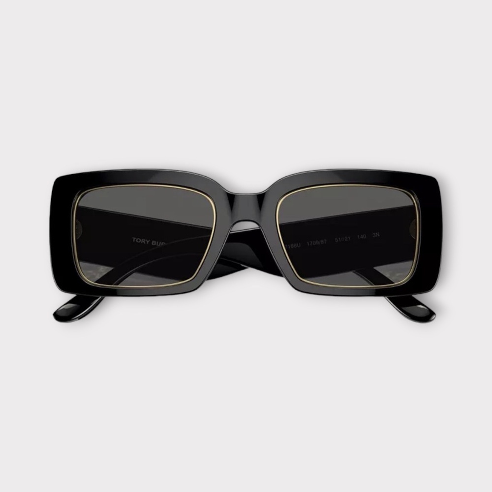 Tory Burch Black and Gold Sunglasses
